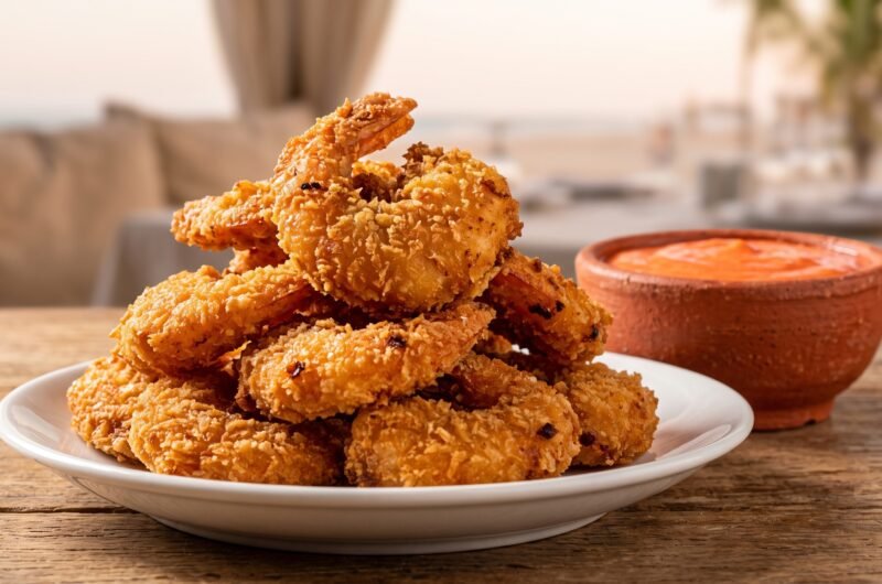 Camarão à Milanesa Crocante